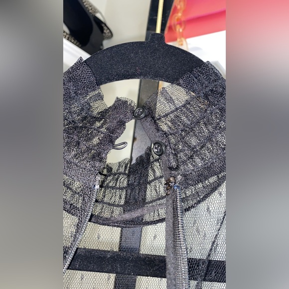 Sachin & Babi Noir Adelia Illusion Midi Dress - Picture 5 of 15